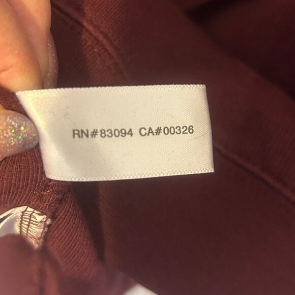 Cutter And Buck Mens Burgundy Quarter Zip Pullover Cotton Blend Sweater ~Size M - Picture 7 of 8